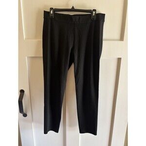 Vince Black Pull-On Pants Women’s XL Stretch Minimalist Tapered Leg Career
